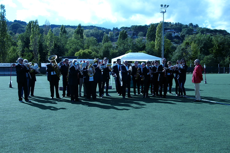 esibizione della filarmonica di Pretola